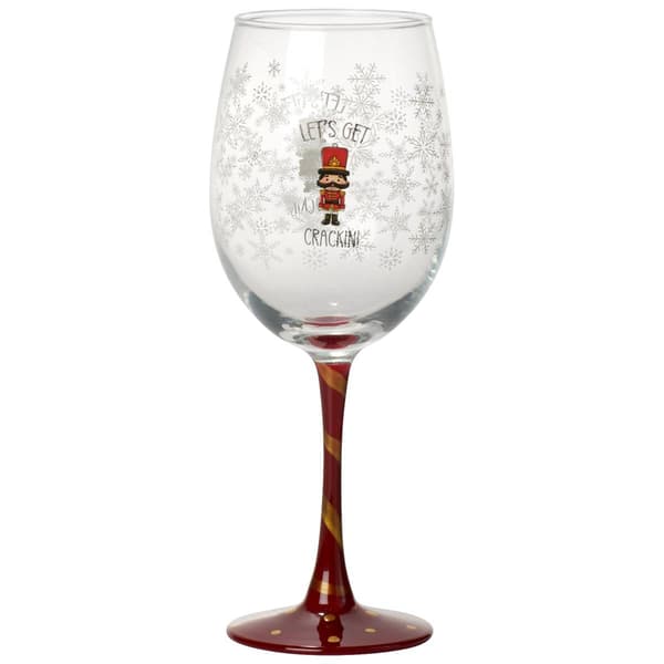 Home Essentials Winterberry Lane Let''s  Get Crackin Goblet - image 