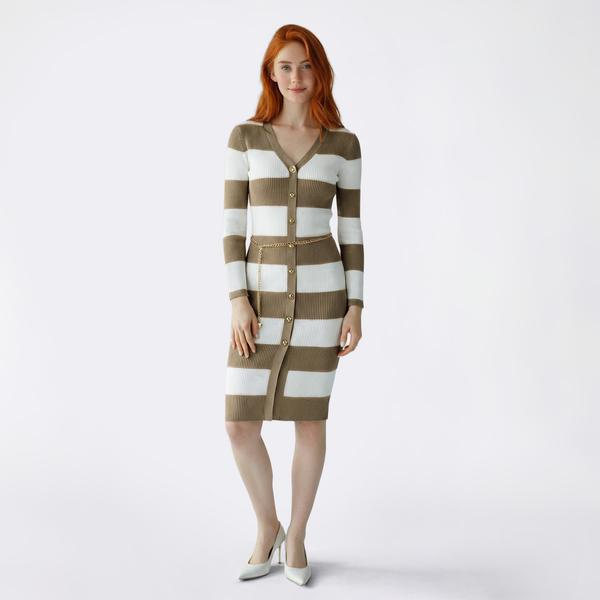 Juniors Madden Girl Stripe Sweater Dress w/ Chain Belt - image 