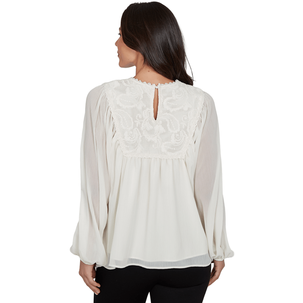 Plus Size Skye''s the Limit Wild Romance Solid Long Sleeve Jewel