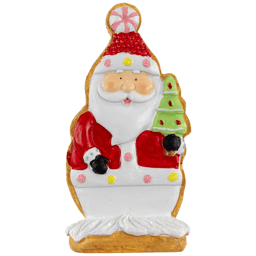 Northlight Gingerbread Santa with Tree Christmas Figurine