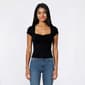 Juniors Derek Heart Sweetheart Neck Cap Sleeve Top - image 2