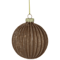 Northlight 4ct. Champagne Glittered Glass Christmas Ornaments - image 1