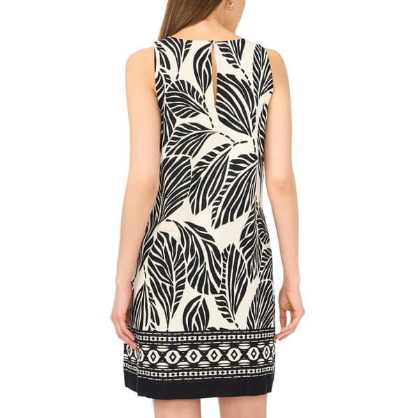 Womens Cece Sleeveless Tropical Leaf Shift Dress