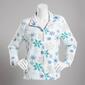 Womens Bonnie Evans Snowflakes Print Polar Fleece - image 1