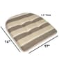 Sweet Home Collection Bradford U-Shaped Memory Foam Chair Cushion - image 3