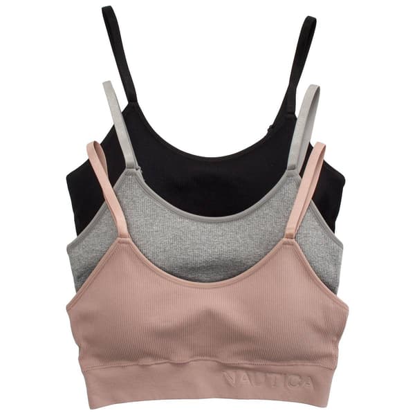 Womens Nautica 3pk Bralettes - NT3475-3PKA - image 