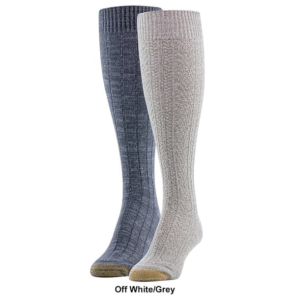 Womens Gold Toe 2pk. Cable Knit Knee High Socks