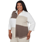Plus Size Alfred Dunner Luxe Be A Lady Color Block Sweatshirt - image 3