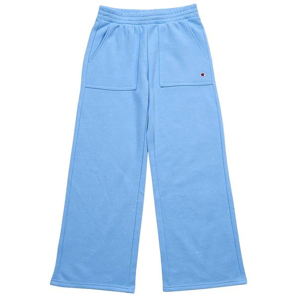 Girls (7-16) Champion® Fleece Lined Glitter Wide Leg Active Pants - image 