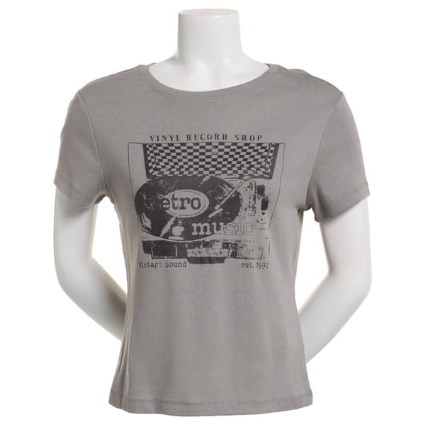 Juniors Self Esteem Vinyl Shop Graphic Tee - image 
