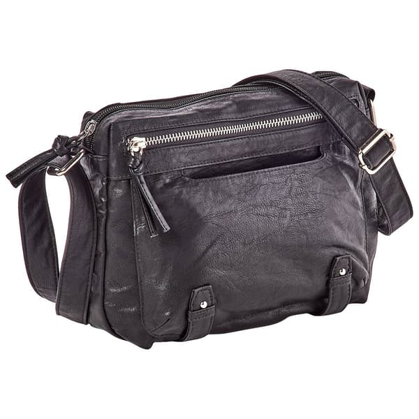 Bueno Vintage Parchment Zip Crossbody