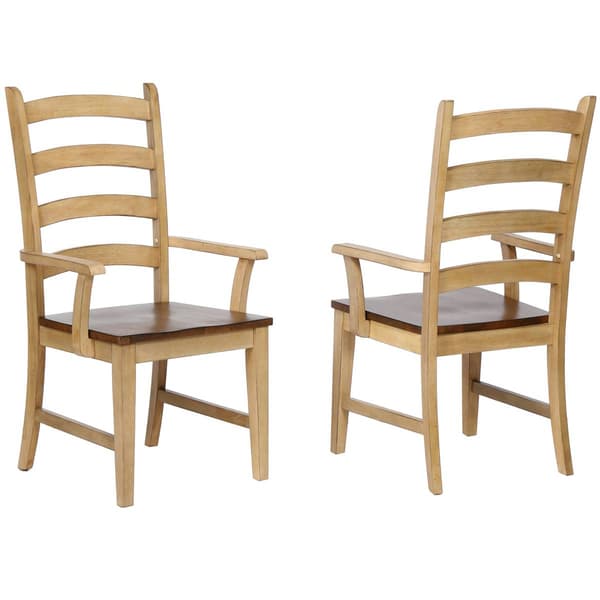 Besthom Brook Distressed Two-Tone Arm Chairs - Set of 2 - image 