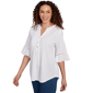 Womens Ruby Rd. Paradise Cove Solid Puckered Top - image 3
