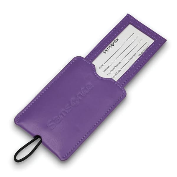 Samsonite 2 Pack Vinyl ID Tags - Ultraviolet