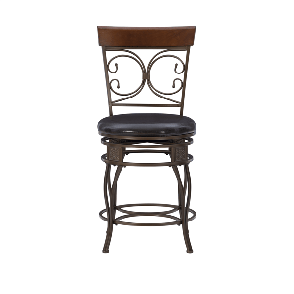 Linon Home Decor Bria Dark Bronze Big & Tall Counter Stool