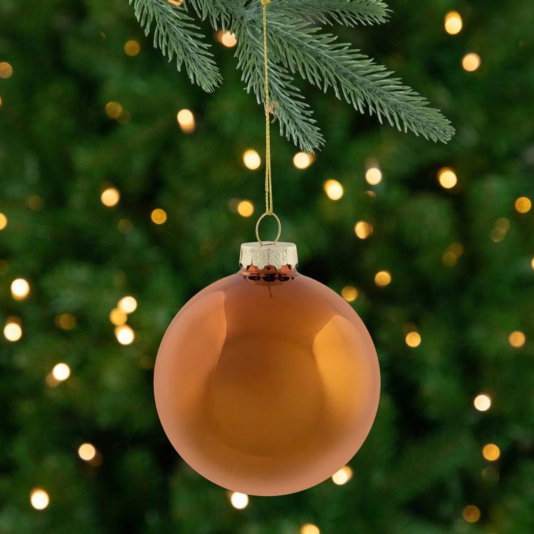 Northlight Seasonal 6pc. Glass 2-Finish Christmas Ornaments