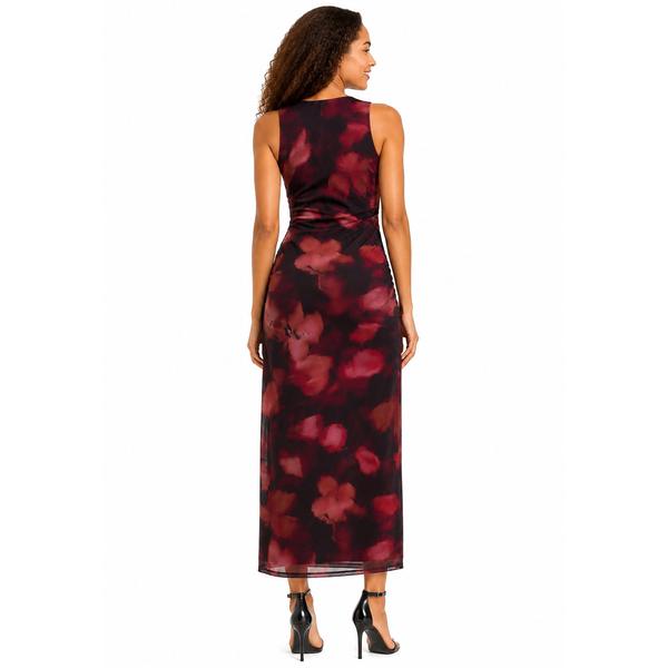 Juniors Madden Girl Mesh Sleeveless Scoop Neck Maxi Dress - Black