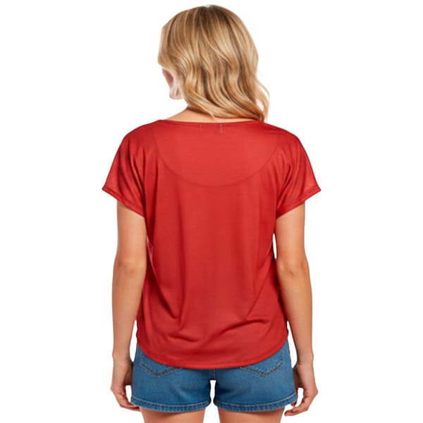 Womens OneWorld "Happy Birthday America" Tie Front Tee