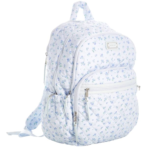 Womens Madden Girl Quilted Floral Backpack with Lunchbox