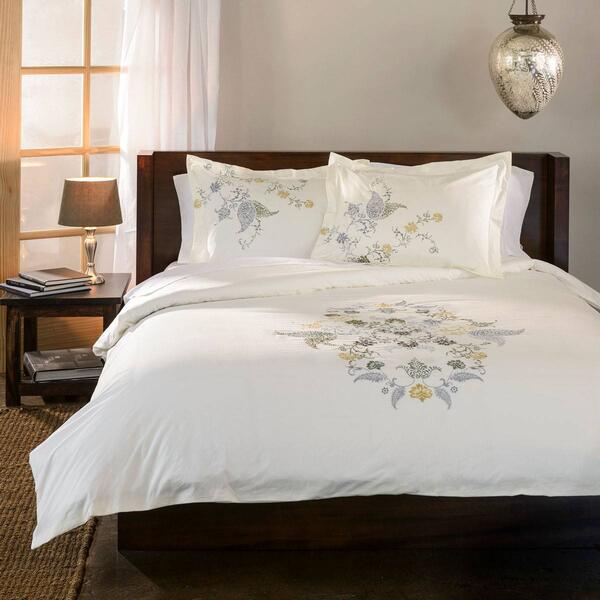 Superior Hyacinth 3pc. Embroidered Duvet Cover Set - image 