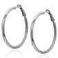 Gianni Argento 3x45mm Tubular Hoop Earrings - image 1