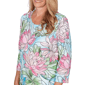 Womens Alfred Dunner Classics Stained Glass Floral Blouse - image 5