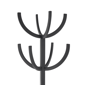9th & Pike® Modern Black Metal Coat Rack - image 5