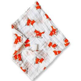 Zalamoon Fox Mini Cotton Pocket Security Lovey Blanket