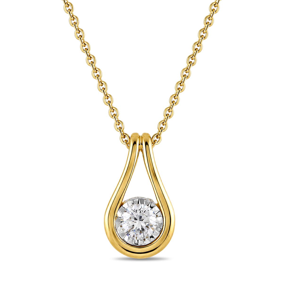 Nova Star(R) 1/4ctw. Lab Grown Diamond Teardrop Pendant