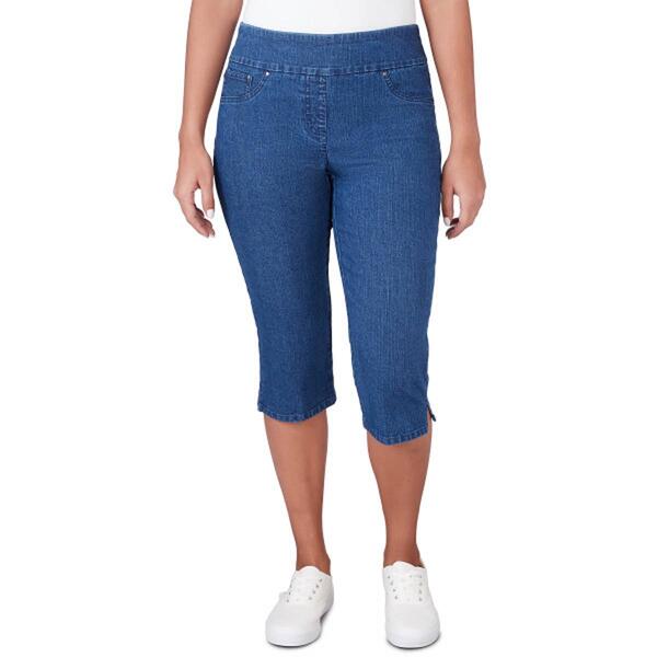 Petite Ruby Rd. Key Items Denim Pull-On Clamdigger - image 