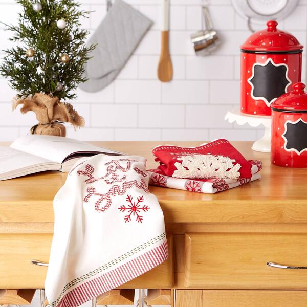 DII® Let It Snow Kitchen Towel Set Of 3