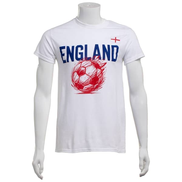 Mens Tailgate England Scribble Soccer Tee - image 
