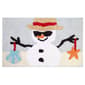 Avanti Beach Snowman Bath Rug - image 1