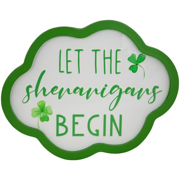 Northlight Seasonal Shenanigans St. Patrick''s Framed Wall Sign