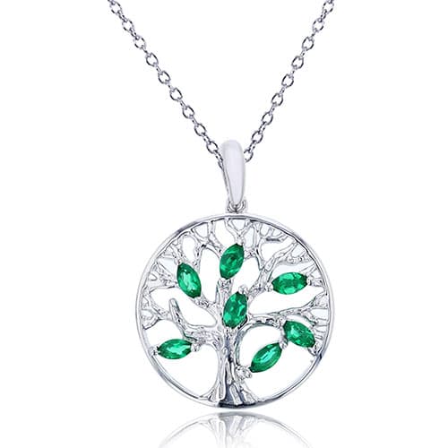 Gemstone Classics&#40;tm&#41; Family Tree Mothers Pendant - image 