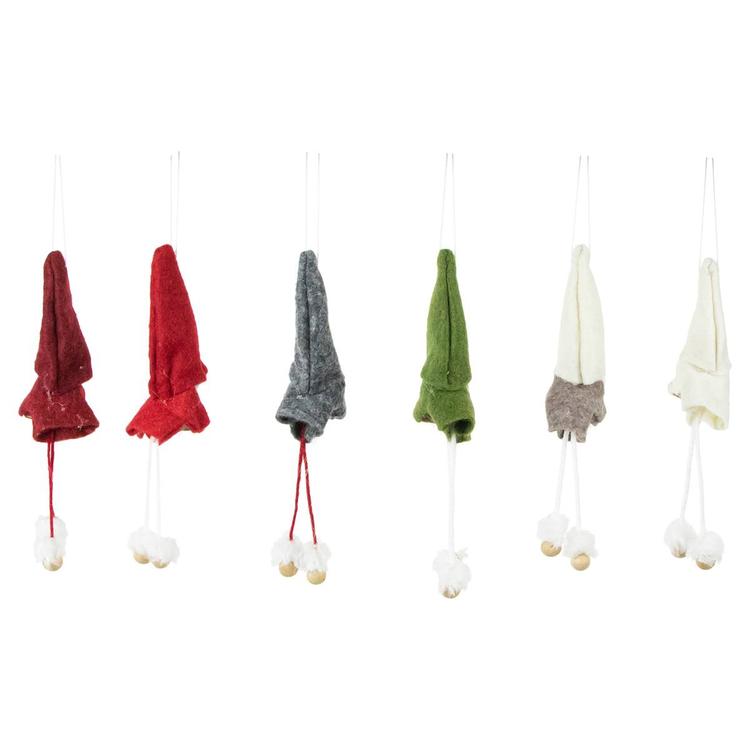 Northlight Seasonal Gnomes Christmas Ornaments - Set of 6
