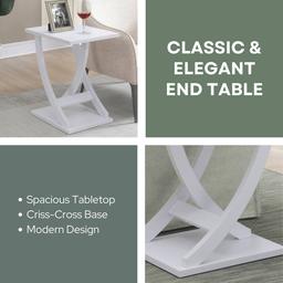 Convenience Concepts Newport Criss-Cross Chairside End Table