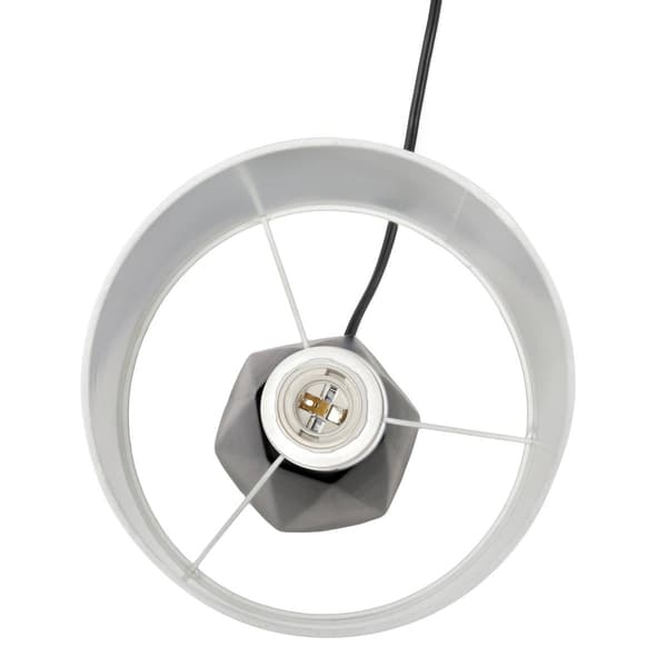 Simple Designs Ceramic Prism Base Table Lamp
