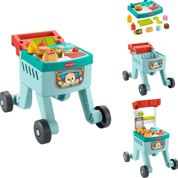 Fisher-Price&#40;R&#41; Laugh & Learn Sit Stride & Serve Food Cart - image 