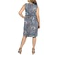 Plus Size 24/7 Comfort Apparel Paisley Pleated Fit & Flare Dress - image 2