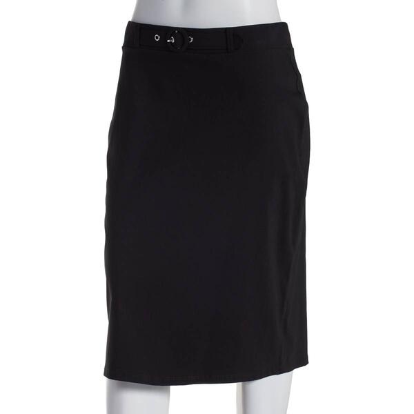 Womens 89th & Madison Novelty Buckle Skirt - image 