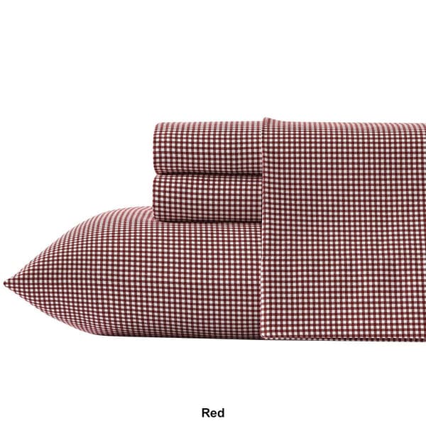 Nautica Bayside Plaid Flannel Sheet Set