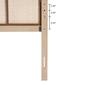 Baxton Studio Oline Light Brown Finished Wood Queen Headboard - image 9