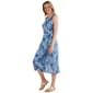 Petite Connected Apparel Sleeveless Tie Back Print Midi Dress - image 3