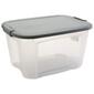 Bella 71qt. Clear Bottom and Grey Locking Lid Storage Bin - image 1