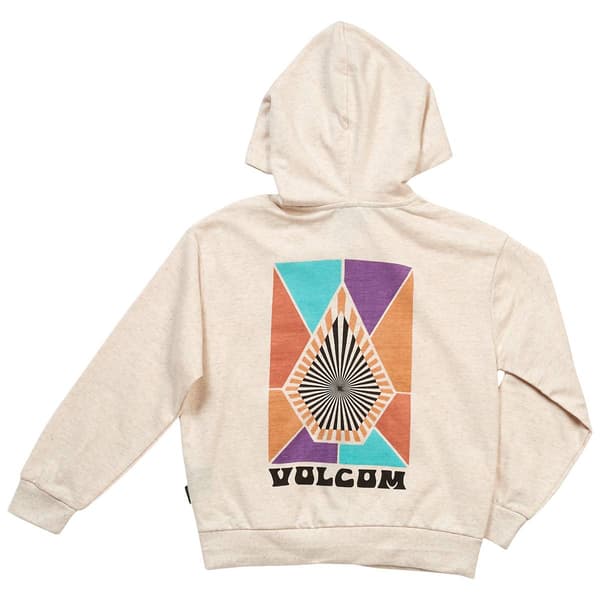 Girls (7-12) Volcom Zip Hoodie & Shorts Set - Bone