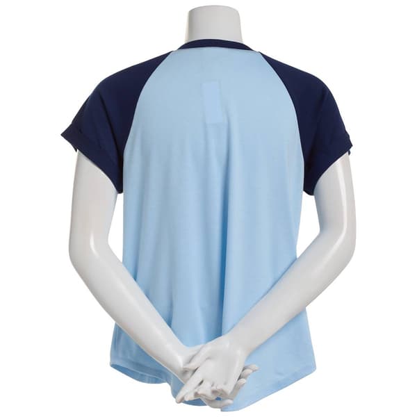 Womens Tru Self Short Sleeve Baseball Tee