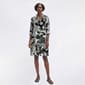 Womens Mlle Gabrielle Long Sleeve Coastal Ruffle Hem Shirtdress - image 1