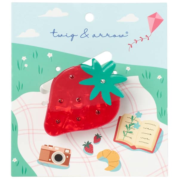 Womens Twig & Arrow Strawberry Claw Clip