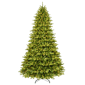 Santa''s Workshop 9ft. Pre-Lit UL Lights Green PVC Tree - image 1